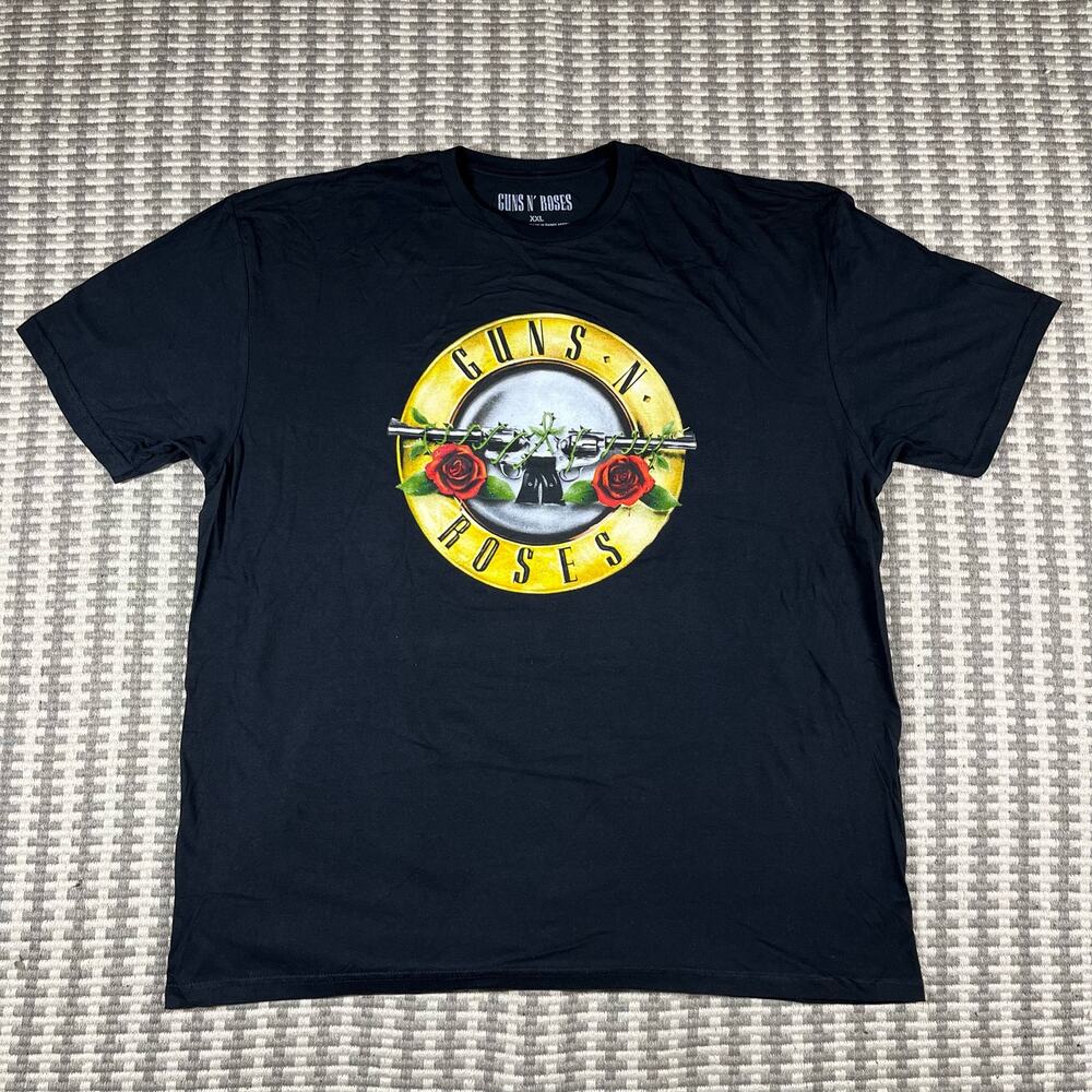 Guns N Roses Black Graphic T Shirt Men’s Sz 2XL New